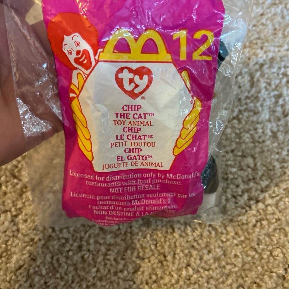 Ty beanie baby (McDonald’s) Chip the Cat